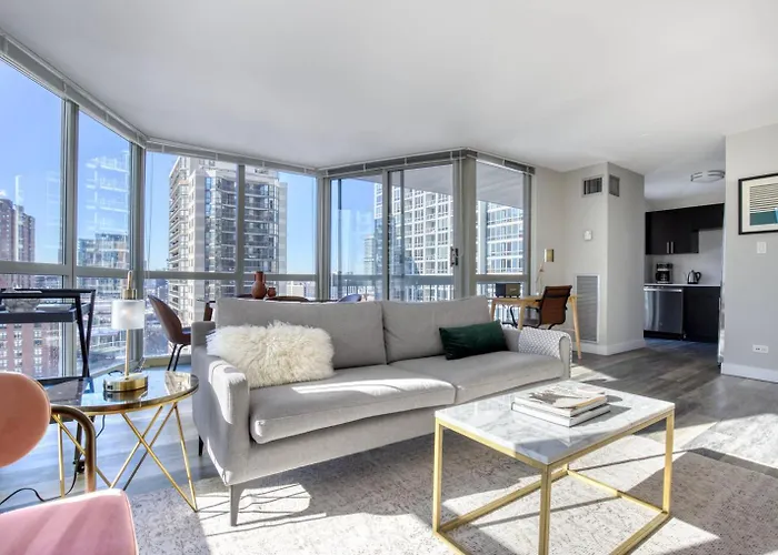 Apartamento Gold Coast 2br W Outdoor Terrace Nr Beach L Chi-1016 Chicago